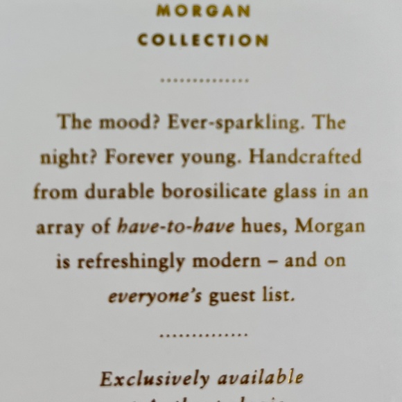 Anthropologie Eight Morgan Short wine glasses in Lilac" NWT - Picture 10 of 13